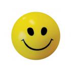 Bolinha anti stress em espuma e vinil - modelo sorriso amarelo