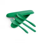 Conjunto de 3 de talheres em fibra de bambu e P - 4