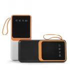 Power bank e opção preta deitada