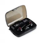 Fone de ouvido bluetooth  preto com case