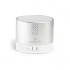 Caixa de som. Alumínio e ABS. Transmissão por bluetooth. Com 15 cristais Swarovski.
