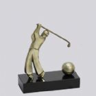Troféu Personalizado - Modelo Golfista com bola.