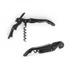 Saca-rolhas preto em metal e PP