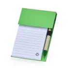 Bloco de Anotações verde