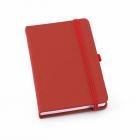 Caderno capa dura na cor vermelho