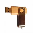 Pen Drive Metálico com Madeira