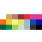 Cartão com fio dental com diversas opções de cores