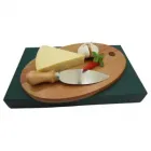 Kit para queijo com tábua oval e faca
