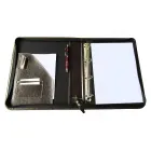 Pasta fichário em sintético com fechamento em zíper 