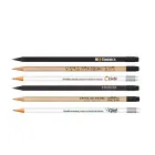 Lápis grafite redondo com borracha