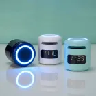 Caixa de som multimídia com relógio despertador