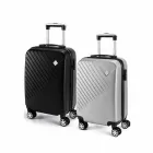 Mala de viagem executivo na cor preto e cinza 