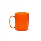 Caneca plástica laranja