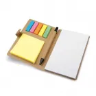 Bloco de anotações com adesivo e caneta Personalizado