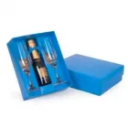 Kit espumante com caixa azul