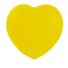 Bolinha anti-stress no formato de coração amarelo