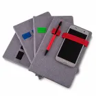 Cadernos de anotações com elástico e suporte para celular Personalizado