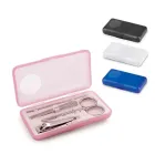 Kit manicure de 4 peças em estojo colorido