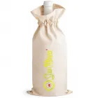 Sacola Para Garrafas Personalizada De Algodão Com Cordão Para Fechar