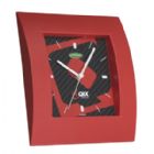 Relógio retangular na cor vermelho personalizado 