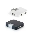 Hub USB 2.0 na cor preto e branco 