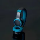 Fone de Ouvido Bluetooth com Led azul