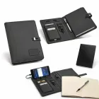 Pasta A5 com entrada/saída 5V/1A e cabo USB/micro USB 