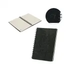 Caderno A5 de capa semirrígida em feltro 100% reciclado - 1