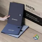 Pasta executiva com capa almofadada