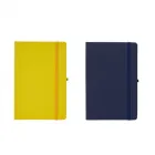 Caderneta: amarela e azul