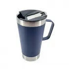Caneca Térmica Azul Inox com Abrido