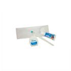 Kit higiene personalizado com creme dental, escova e fio dental