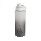 Garrafa plástica branca/preta 1,1 litros Personalizada