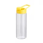 Squeeze Transparente Plástico 600ml - tampa amarela