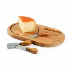Kit queijo personalizado com tábua e 3 talheres