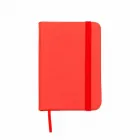 Caderneta personalizada na cor vermelho
