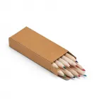 Caixa com 10 mini lápis de cor
