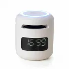 Caixa de Som Multimídia com Relógio Personalizada - branca