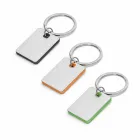 Chaveiro metálico com a lateral em cores diversas