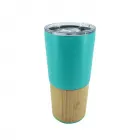 Copo Térmico Personalizado Bambu 600ml verde água
