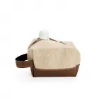 Nécessaire confeccionado em juta 