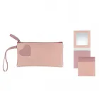 Kit feminino com carteira /porta-celular e charmoso espelho de bolsa