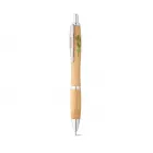 Esferográfica em bambu com clipe 