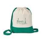 Saco tipo mochila verde