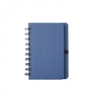 Caderneta Azul em Kraft com Porta Caneta