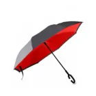 Guarda Chuva Invertido duas cores preta e vermelha