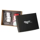 Kit Café fornecido em caixa Kraft com gravação em 01 cor na tampa