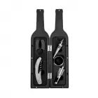 Kit vinho formato garrafa