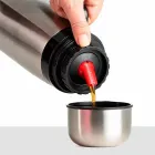 Garrafa térmica 1 litro em inox com tampa rosqueável 