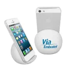 Apoio para smartphone em vinil na cor branca